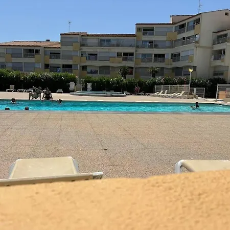 Le Cap D'agde, Le Baïa,vue Mer, 20m De La Plage, Piscine Appartement Agde