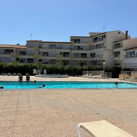 Le Cap D'agde, Le Baïa,vue Mer, 20m De La Plage, Piscine Appartement Agde