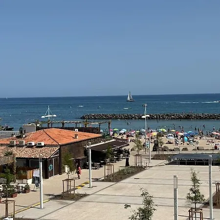 Le Cap D'agde, Le Baïa,vue Mer, 20m De La Plage, Piscine *