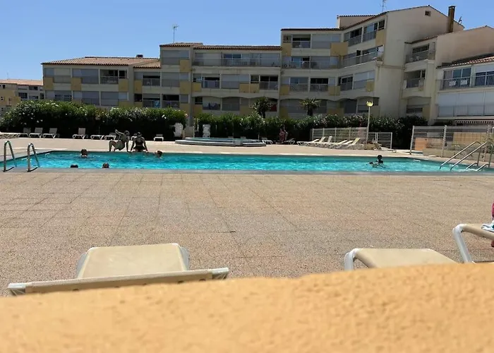 Le Cap D'agde, Le Baia,vue Mer, 20m De La Plage, Piscine Lejlighed Agde