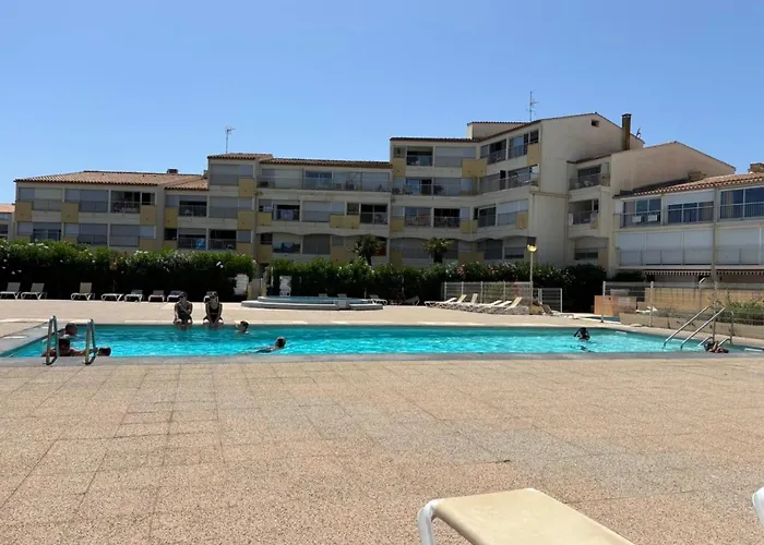 Le Cap D'agde, Le Baia,vue Mer, 20m De La Plage, Piscine Lejlighed Agde