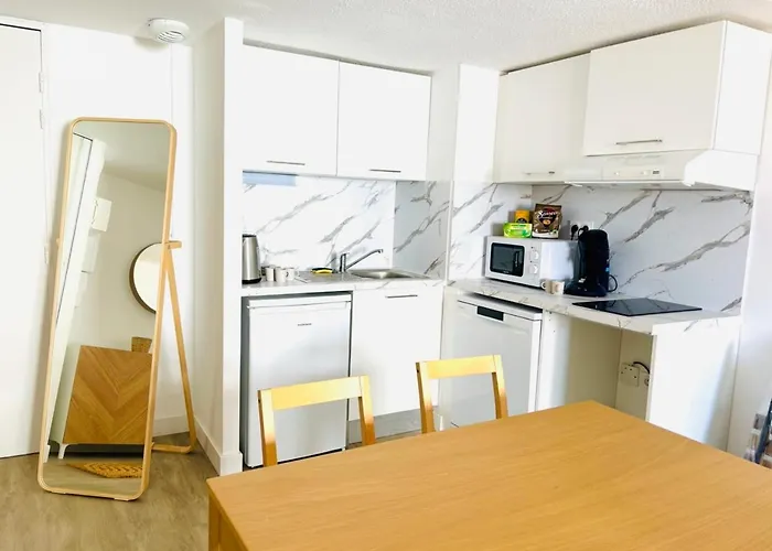 Le Cap D'agde, Le Baia,vue Mer, 20m De La Plage, Piscine Appartement